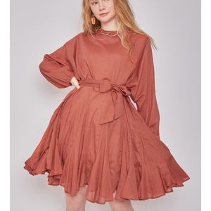 Anthropologie-esque sunset floaty dress